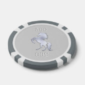 Majestic Paard Zilver Poker Chips (Enkel)