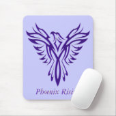 Majestic Paarse Phoenix Rising Muismat (Met muis)