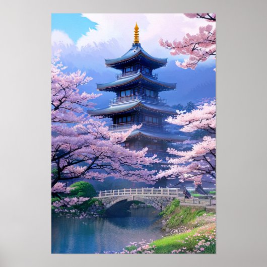 Majestic Pagoda Poster (Voorkant)