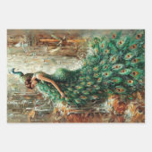 Majestic Peacock Set Decoupage Inpakpapier Vel (Voorkant 3)