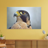 Majestic Peregrine falcon Canvas Afdruk (Insitu (Woonkamer))