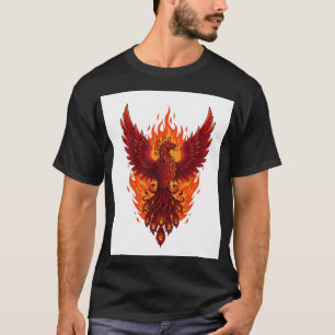 Majestic Phoenix Flame Design   Vette vectorkunst T-shirt