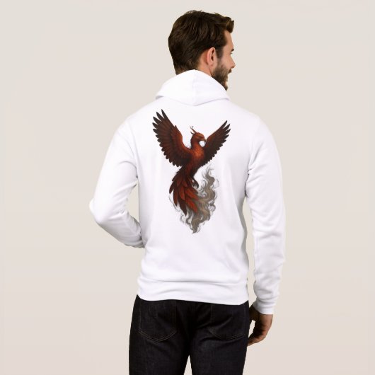 Majestic Phoenix Rising Hoodie (Achterkant volledig)