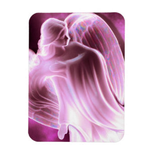 Majestic Pink Angel magnet Magneet