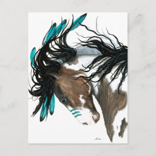 Majestic Pinto Carte postale Cheval par Bihrle