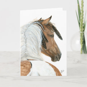 Majestic Pinto Horse beroemd gemaakt door BiHrLe W Kaart