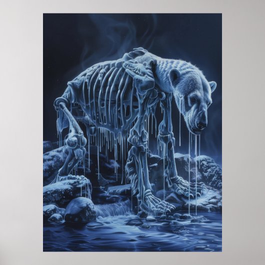 Majestic Polar Beer Skeleton Poster (Voorkant)