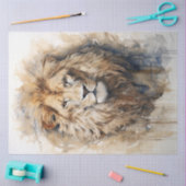 Majestic Portret Leeuw Tissuepapier (Craft)