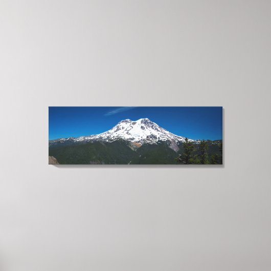 Majestic Rainier Panorama Canvas Afdruk (Voorkant)