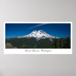 Majestic Rainier Panorama Poster