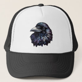 Majestic Raven Portret - raaf, vogel, wild Trucker Pet
