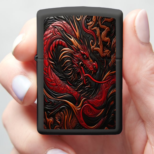 Majestic Red Dragon Design (In Hand)