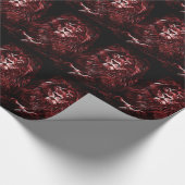 Majestic Red Lions Pattern Cadeaupapier (Hoek)