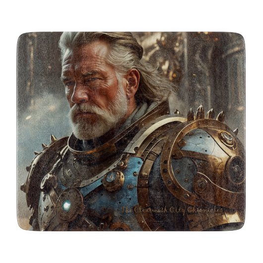 Majestic Regal Steampunk King Cutting Board Snijplank (Voorkant)