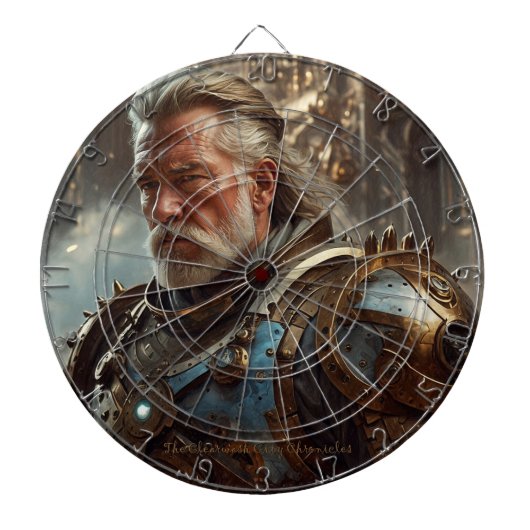 Majestic Regal Steampunk King Dartboard Dartbord (Voorkant)