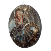 Majestic Regal Steampunk King Dartboard Dartbord (Voorkant Rechts)