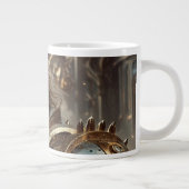 Majestic Regal Steampunk King Jumbo Mug (Droite)