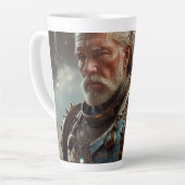 Majestic Regal Steampunk King Latte Mug (Angle gauche)