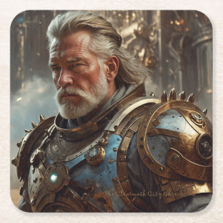 Majestic Regal Steampunk King Paper Onderzetter