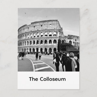 Majestic Roman Colosseum: Iconic Sunset Architectu Briefkaart