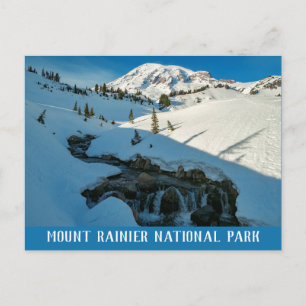 Majestic Snowbound Mt. Rainier Briefkaart