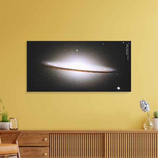 Majestic Sombrero Galaxy Hubble Telescope 2004 Canvas Afdruk (Insitu (Woonkamer))