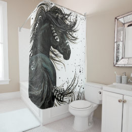 Majestic Spirit Horse by Bihrle Shower Curtain Douchegordijn