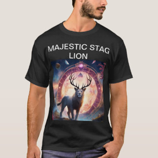 Majestic Stag-Lion T-shirt