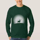 Majestic Stag Silhouette Under Lunar Light T-shirt (Voorkant)