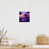 Majestic Sunrise in het Swampy Forest Poster (Keuken)