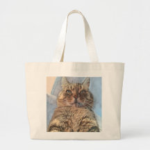 Majestic Tiger Cat Canvas tas