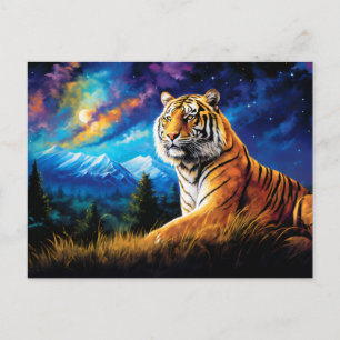 Majestic Tiger Chinese Zodiac Artistry Briefkaart