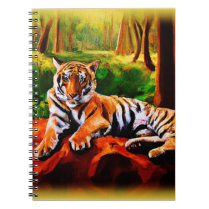 "Majestic Tiger Resting in the Wild". Bestel nu Notitieboek