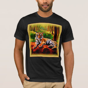 "Majestic Tiger Resting in the Wild". Bestel nu T-shirt
