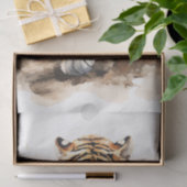 Majestic Tiger Walk Waterverf Illustratie Tissuepapier (Geschenk)