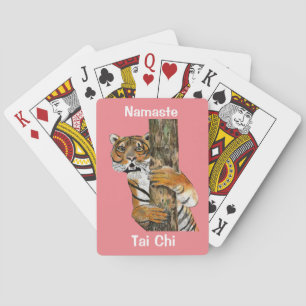Majestic Tijger Portret Art Print Pokerkaarten