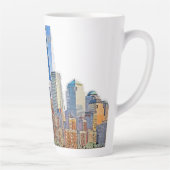 Majestic Uitzicht van New York City Skyline artist Latte Mok (Rechts)
