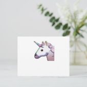 Majestic Unicorn Emoji Briefkaart (Staand voorkant)