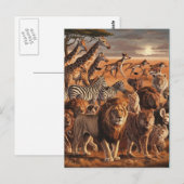 Majestic verzamelen van wilde wezens briefkaart (Voorkant / Achterkant)