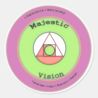 Majestic Vision Ronde Sticker