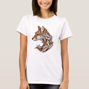 Majestic vos illustratie t-shirt