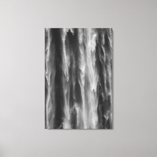 Majestic waterfall Boka, Slovenië bovendicht Canvas Afdruk