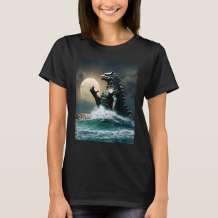 Majestic Wave Art Het Grote Monster van Kanagawa T-shirt