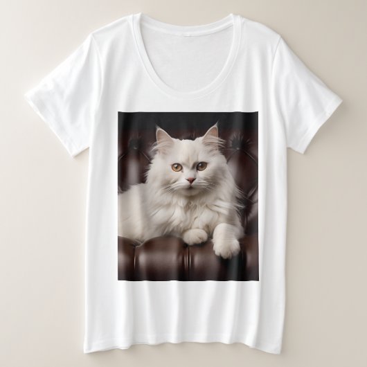 Majestic white cat (Design devant)