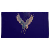 Majestic White Pegasus Flying in Night Sky Fantasy Kussensloop (Voorkant-Rechts)