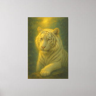 Majestic White Tiger – Fine Art Canvas Afdruk