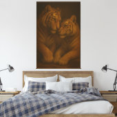 Majestic White Tiger – Fine Art Masterpiece Painti Canvas Afdruk (Insitu (Slaapkamer))