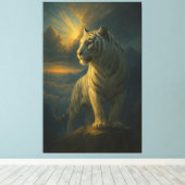 Majestic White Tiger – Fine Art Print (Insitu (Houten vloer))