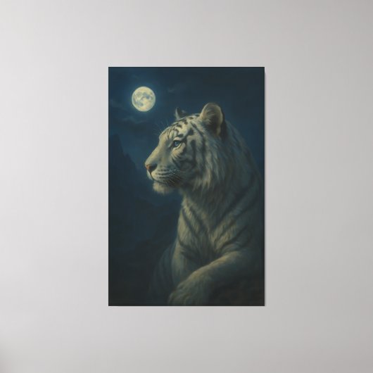 Majestic White Tiger – Fine Art Wall Print (Voorkant)