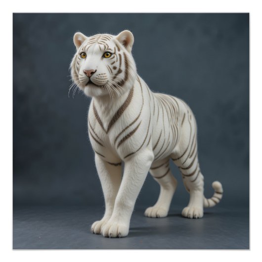 Majestic White Tiger Perfect Poster (Voorkant)